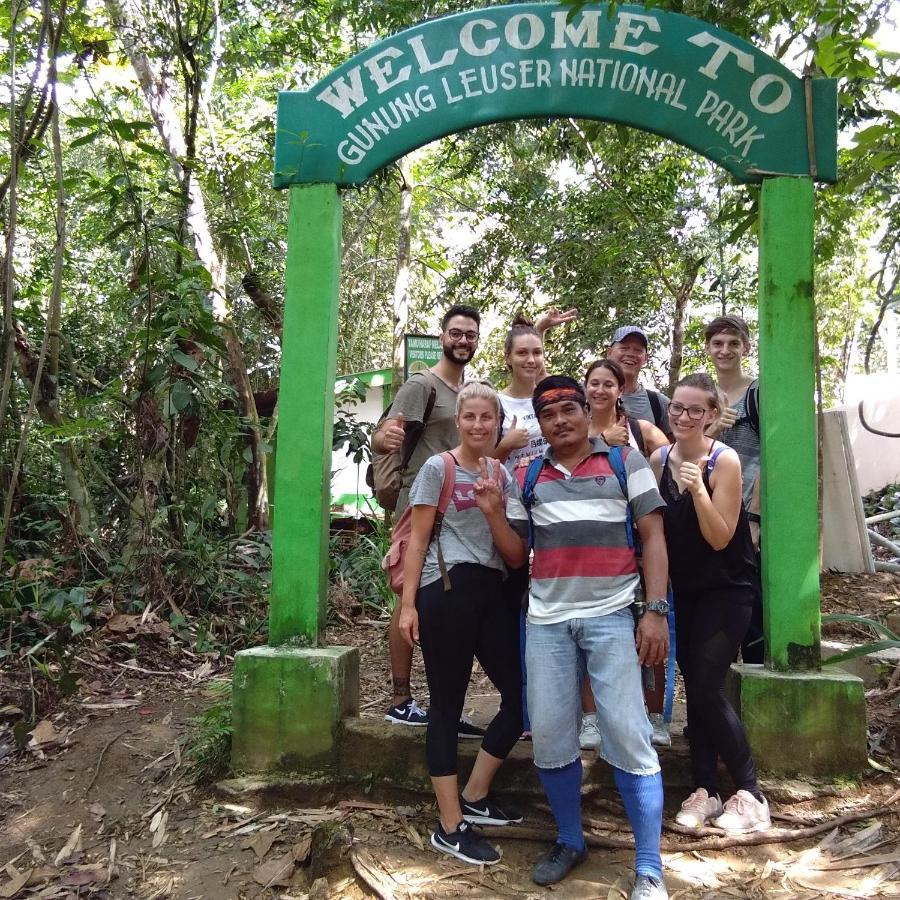 Jungle treking Vandrerhjem Bukit Lawang Eksteriør bilde